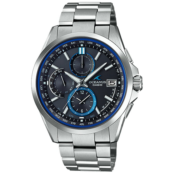 カシオ オシアナス OCEANUS ソーラー 電波時計 OCW-T2600-1AJF CASIO クロノグラフ スマートアクセス クラシックライン ブラックフェイス メンズ 腕時計 【あす楽】