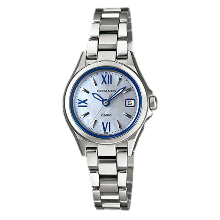 カシオ電波時計 オシアナス OCEANUS OCW-70PJ-7AJF CASIO ソーラー 電波時計 蝶貝文字板 レディース 腕時計