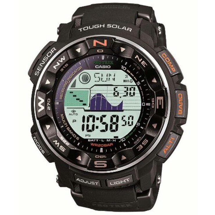 [正規品] カシオ プロトレック PROTREK　PRW-2500-1JF　CASIO ソーラー 電波時計 トリプルセンサー 20気圧防水 レジスターリング搭載 マルチフィールド メンズ 腕時計 （PRW25001JF） 【あす楽】