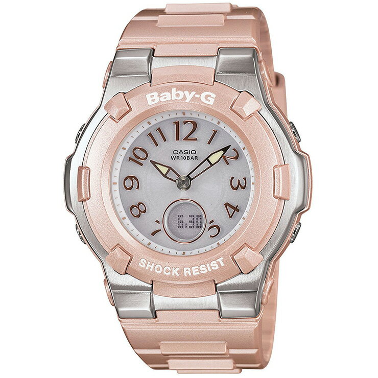 BABY-G ベビーG カシオ ソーラー 電波時計 BGA-1100-4BJF CASIO アナログ＆デジタル コンビネーション ラウンド ピンク系　レディース 腕時計 （BGA11004BJF）のサムネイル