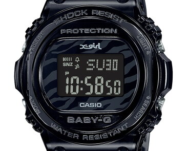 カシオ ベビーG X-girl コラボレーションモデル ブラックスケルトン ゼブラパターン BGD-570XG-8JR CASIO BABY-G デジタル 黒 レディス レディース 腕時計 【あす楽】