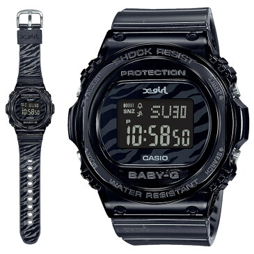 カシオ ベビーG X-girl コラボレーションモデル ブラックスケルトン ゼブラパターン BGD-570XG-8JR CASIO BABY-G デジタル 黒 レディス レディース 腕時計 【あす楽】