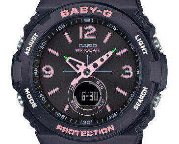 カシオ ベビーG ブラック＆ピンク BGA-260SC-1AJF CASIO BABY-G ランタンモチーフデザイン針 デジタル＆アナログ コンビネーションモデル 黒 レディス レディース 腕時計 （BGA260SC1AJF） 【あす楽】