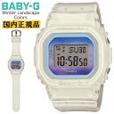 カシオ ベビーG Winter Landscape Series 雪の結晶 モチーフ スケルトン ホワイト＆ブルー＆パープル BGD-560WL-7JF CASIO BABY-G デジタル スクエア 白 青 紫 女性向け レディス レディース 腕時計 （BGD560WL7JF）【あす楽】