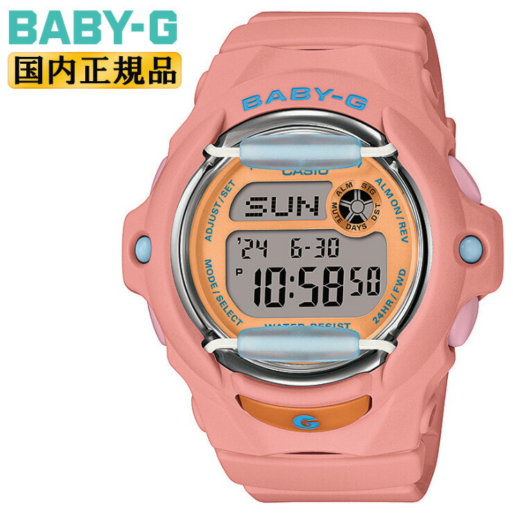 カシオ Baby-G 腕時計（メンズ） BABY-G ベビージー BG-169PB-4JF ピンク CASIO カシオ ベビーG デジタル ラウンドフェイス レディス レディース キッズ 耐衝撃構造 20気圧防水 腕時計 （BG169PB4JF）【あす楽】