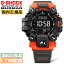 G-SHOCK マッドマン GW-9500-1A4JF 電波 ソーラー トリプルセンサー CASIO カシオ Gショック Master of G 陸G 防塵・防泥仕様 MUDMAN 2層液晶タイプ ラウンド デジタル ブラック＆オレンジ 黒 メンズ 腕時計 （GW95001A4JF）【あす楽】