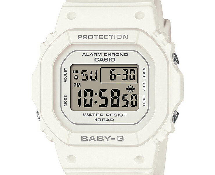 カシオ ベビーG ミニサイズ ホワイト BGD-565U-7JF CASIO BABY-G デジタル スクエア 白 レディス レディース 腕時計 （BGD565U7JF）【あす楽】 2