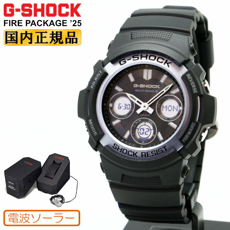 Rakuten - G-SHOCK Gショック 電波 ソーラー AWG-M100FP-1A2JR ファイアーパッケージ 2025年モデル ブラック カシオ 限定 FIRE PACKAGE ’25 デジタル＆アナログ 黒 メンズ 腕時計 （AWGM100FP1A2JR） [在庫あり]