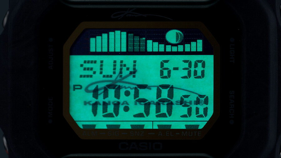 G-SHOCK G-LIDE 五十嵐カノア シグネチャーモデル GLX-5600KB-1JR カシオ Gショック Gライド KANOA IGARASHI ブラック タイドグラフ ムーンデータ デジタル スクエア メンズ 腕時計 （GLX5600KB1JR）[在庫あり]