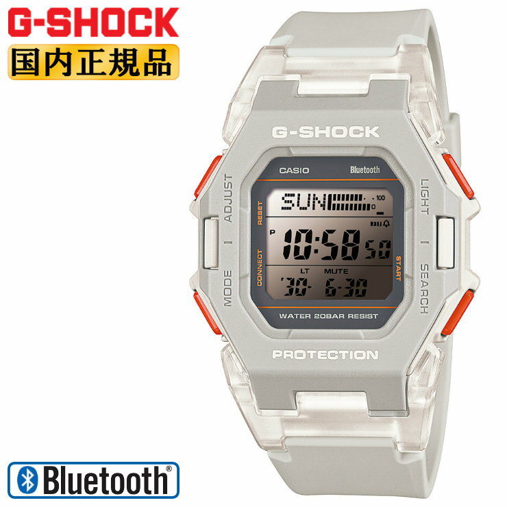 G-SHOCK Gショック ミッドサイズ GD-B500S-8JF グレー＆クリアパーツ モバイルリンク G-SHOCK デジタル..