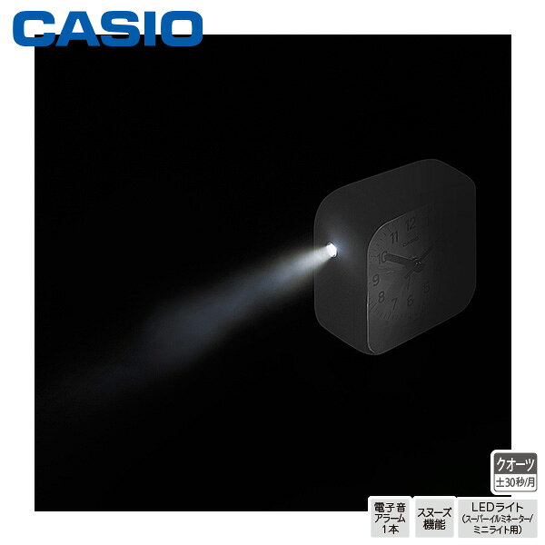 カシオ めざまし 時計 TQ-169-7JF CASIO アナログ 電子音 アラーム スヌーズ ミニ ライト クオーツ クロック 【お取り寄せ】 [2]