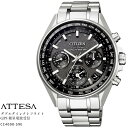 シチズン アテッサ ATTESA CC4000-59E チタン CITIZEN ATTESA エコドライブ ソーラー GPS電波時計 パーフェックス ダブルダイレクトフライト メンズ 腕時計 【お取り寄せ】【レビューで3年保証】【正規品/送料無料】