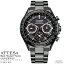 シチズン アテッサ CITIZEN ATTESA CC4014-62E ダイレクトフライト Black Titanium Series スーパーチタニウム デュラテクトDLC エコ ドライブ ワールドタイム GPS衛星電波時計 ダイレクトフライト 腕時計 【お取り寄せ】