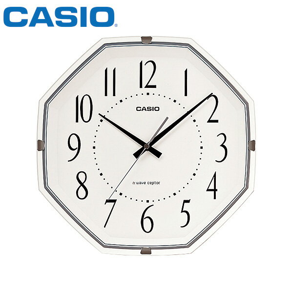 電波 掛 時計 カシオ IQ-1007J-7JF CASIO クロック スタンダード 