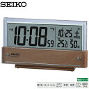 電波 デジタル 時計 ライト SQ782B セイコー SEIKO アラーム カレンダー 温湿度計 シースルー ライト 温度 湿度 【お取り寄せ】