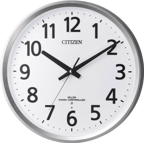 電波 掛 時計 連続秒針 シチズン CITIZEN 8MY475-019 連続秒針 夜眠る秒針 ユニバーサルデザインフォント 電池交換お知らせ 【お取り寄せ】