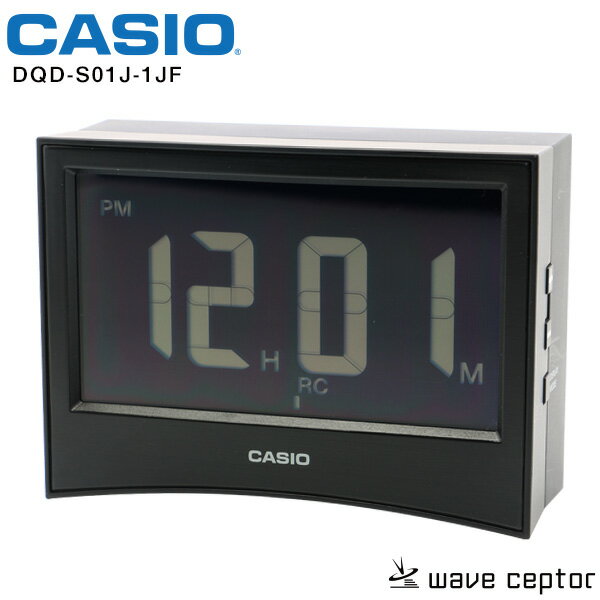 Rakuten - 電波 置 めざまし 時計 カシオ DQD-S01J-1JF CASIO LED ライト デジタル 温度 湿度 アラーム スヌーズ クロック 【お取り寄せ】