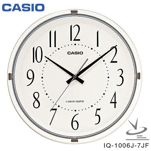 樂天商城 - カシオ 電波 掛 時計 IQ-1006J-7JF CASIO クロック スタンダード 【お取り寄せ】