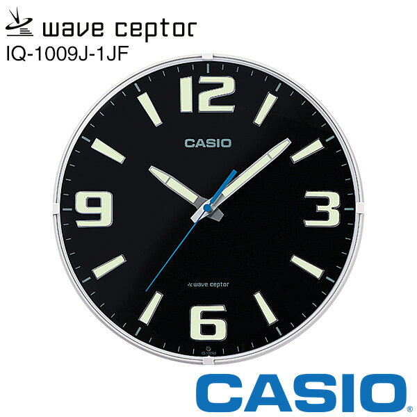 電波 掛 時計 カシオ IQ-1009J-1JF CASIO クロック スタンダード ネオブライト 