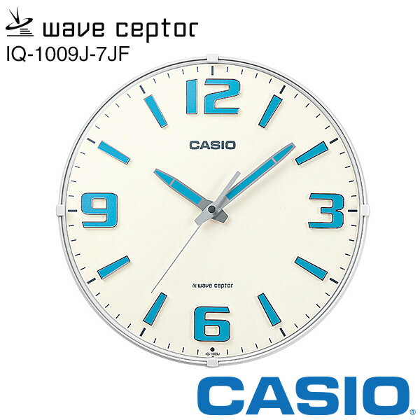 電波 掛 時計 カシオ IQ-1009J-7JF CASIO クロック スタンダード ネオブライト 