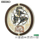 電波 からくり メロディ 時計 からくり 時計 電波 掛 メロディ RE579B 音量調節 トリプルセレクション 回転飾り スイープ おやすみ秒針 セイコー SEIKO 【お取り寄せ】【正規品】 2