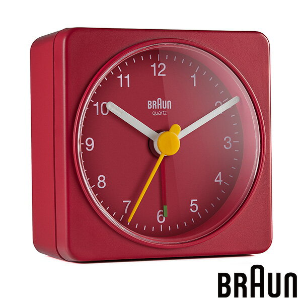 BRAUN ブラウン BC02R アラーム クロック Alarm Clock レッド クオーツ スヌーズ 【お取り寄せ】