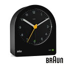 BRAUN ブラウン BC22B アナログ クロック Alarm Clock ブラック 置 めざまし 時計 アラーム スヌーズ ライト クオーツ 【お取り寄せ】