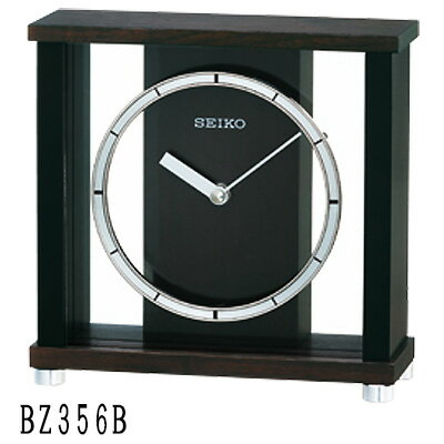 置き時計 木枠 クオーツ BZ356B セイコークロック クロック 木枠 置き時計 SEIKO 【お取り寄せ】
