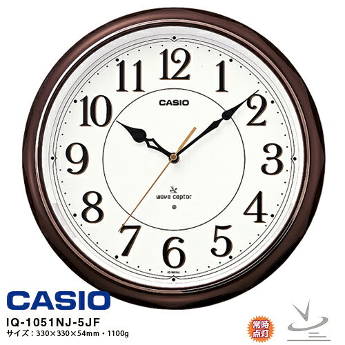 樂天商城 - 電波 掛 時計 LED カシオ IQ-1051NJ-5JF CASIO 電波掛時計 クロック 【お取り寄せ】