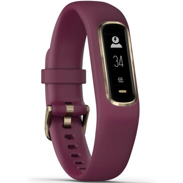 ガーミン GARMIN vivosmart 4 Merlot RoseGold レギュラーサイズ (010-01995-61) アクティビティトラッカー フィットネス ランニング ヨガ 筋トレ 水泳 V02Max測定 心拍計 睡眠計 スポーツウォッチ メール/ライン通知 天気情報 腕時計 【あす楽】【国内正規品】【送料無料】