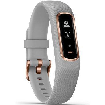 ガーミン GARMIN vivosmart 4 Gray RoseGold レギュラーサイズ (010-01995-62) トラッカー フィットネス ランニング ヨガ 筋トレ 水泳 V02Max測定 心拍計 睡眠計 スポーツウォッチ メール/ライン通知 天気情報 腕時計 【あす楽】【国内正規品】【送料無料】