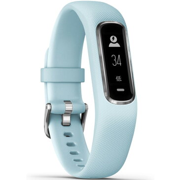 ガーミン GARMIN vivosmart 4 Blue Silver レギュラーサイズ (010-01995-64) アクティビティトラッカー フィットネス ランニング ヨガ 筋トレ 水泳 V02Max測定 心拍計 睡眠計 スポーツウォッチ メール/ライン通知 天気情報 腕時計 【あす楽】【国内正規品】【送料無料】