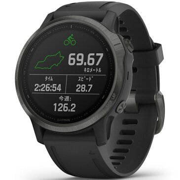 【取説★印刷サービス】 GPSスマートウォッチ ガーミン GARMIN fenix 6S Sapphire Black DLC (010-02159-7D) ランニング 登山 ゴルフ Xトレーナー ヨガ スポーツ 腕時計 Suica対応 血中酸素トラッキング 心拍計 音楽保存 通知機能 カレンダー 【あす楽】【国内正規品】