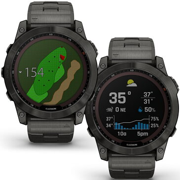 【取説★印刷サービス】 GPSスマートウォッチ ガーミン GARMIN fenix 7X Sapphire Dual Power Ti Carbon Gray DLC / Carbon Gray DLC Vented Titanium Band (010-02541-47) ランニング 登山 ゴルフ サーフィン 水泳 Suica対応 血中酸素 心拍計 音楽 通知機能 【あす楽】