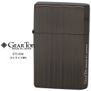 GEAR TOP ギア トップ GT3-006 ストライプ BN ブラックニッケル GT-ARM 日本製 MADE IN JAPAN オイル ライター 【お取り寄せ】【02P03Dec16】【RCP】