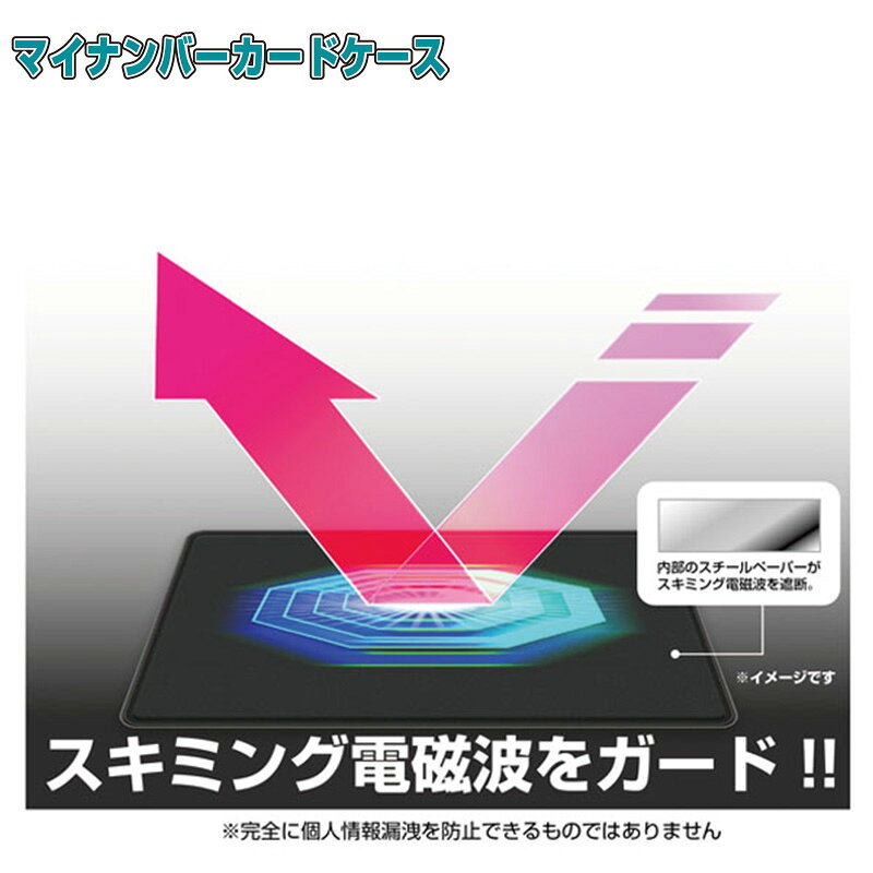 マイナンバーカードケース エキゾチックレザー調 スキミング防止 目隠し印刷 仕様 ...