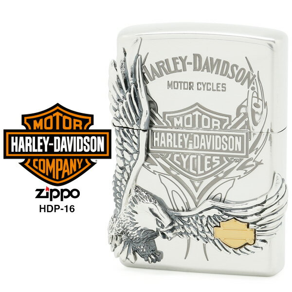 楽天時計・ブランド専門店 アイゲット【Harley Davidson ハーレー ダビッドソン】 Zippo ハーレー ダビッドソン ジッポー ZIPPO Harley-Davidson HDP-16 シルバー ライター 【お取り寄せ】