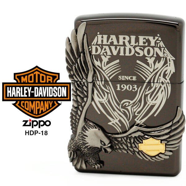 Zippo n[[ _rbh\ Wb|[ ZIPPO Harley-Davidson HDP-18 ubNCIbL C^[ y񂹁zyRCPz