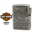 楽天時計・ブランド専門店 アイゲットZippo ハーレー ダビッドソン ジッポー ZIPPO Harley-Davidson HDP-28 ブラックサテン シルバー ライター 【お取り寄せ】