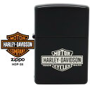 Harley Davidson ハーレー ダビッドソン Zippo ジッポー ZIPPO Harley-Davidson HDP-38 イオンブラックマット 3面加工 ライター 【お取..