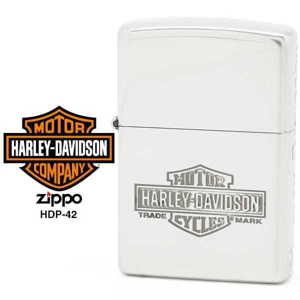 楽天時計・ブランド専門店 アイゲットHarley Davidson ハーレー ダビッドソン Zippo ジッポー ZIPPO Harley-Davidson HDP-42 シルバーイブシ 3面加工 ライター 【お取り寄せ】