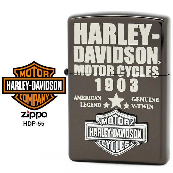 Harley Davidson �ϡ��졼 ���ӥåɥ��� Zippo ���åݡ� ZIPPO Harley-Davidson HDP-55 �֥�å������� �˥å���...