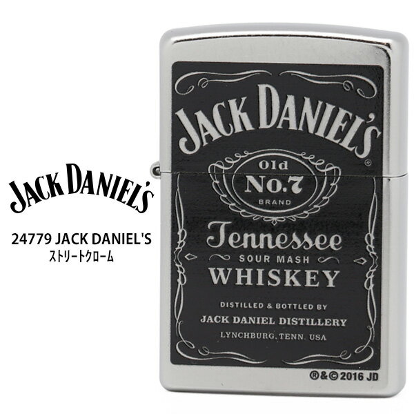 Zippo ライター ジャック ダニエル Zippo Jack Daniel's ジャック ダニエル 24779 ジッポー ZIPPO エンブレム プリント USA ライター 【お取り寄せ】