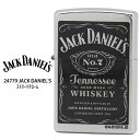 ジャックダニエルズジッポ Zippo ライター ジャック ダニエル Zippo Jack Daniel's ジャック ダニエル 24779 ジッポー ZIPPO エンブレム プリント USA ライター 【お取り寄せ】