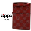 楽天時計・ブランド専門店 アイゲット【Zippo ジッポー ライター】 Zippo ジッポー ZIPPO 25CK-RED レッド クロームポリッシュ クリア 市松模様 チェッカーフラグ オイル ライター 【お取り寄せ】【RCP】