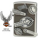 Zippo ハーレー ダビッドソン ジッポー ZIPPO Harley-Davidson HDP-63 メイクメタル ユーズドシルバーイブシ エッチング シルバーイブシメタル ライター 