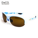 DaCO SURRY MB/SO/BP スポーツサングラス レディース ゴルフ用サングラス ブラウン偏光レンズ ミルキーブルー 空 sora UVカット 紫外線カット ゴルフ ドライブ テニス ウォーキング LS1(4)