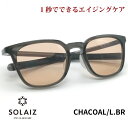 ソライズ サングラス SLD-005 CHACOAL/L.BR SOLAIZ レディース UVカット ブルーライトカット 近赤外線カット アイケア スキンケア エイジングケア ウエリントン LS1