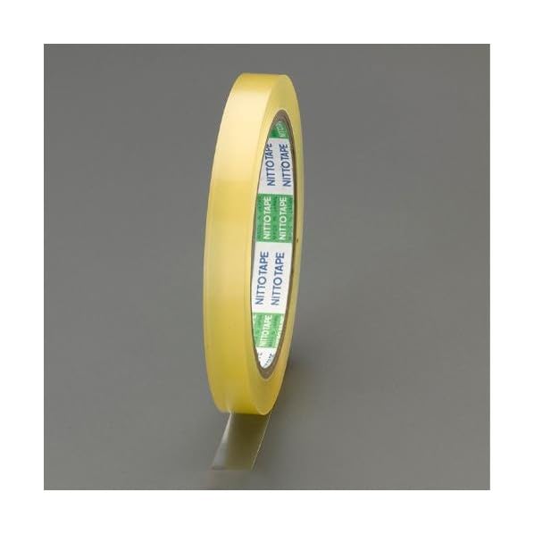 エスコ(ESCO) 封缶用テープ 12mm×66m EA944PA-11A 梱包テープ 1巻 強粘着 業務用 封緘テープ 梱包資材 ..