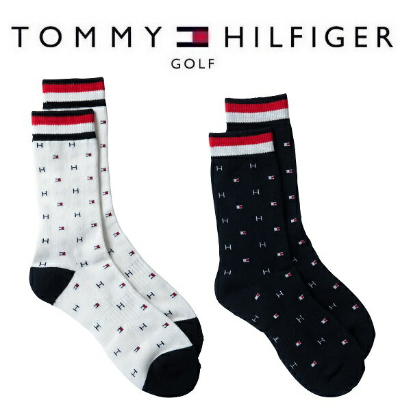 トミー ヒルフィガー ゴルフ ソックス TOMMY HILFIGER GOLF ノーマル丈モノグラム ソックス レディス THMB1F4F 【メール便配送】